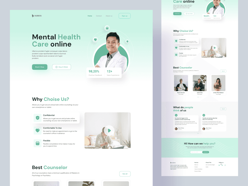 Healthcare website project - Web development and SEO by Rachid Kabir