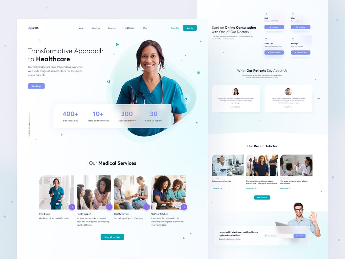 BrandDo medical website project - Professional web development by Rachid Kabir